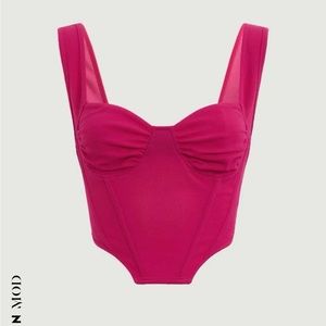 Pink corset top